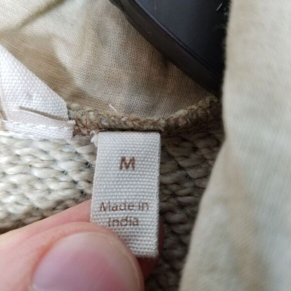 SOFT SURROUNDINGS Women Knit  Embroidered Jacket Sz M Scroll Tapestry Sage Green - Picture 6 of 7